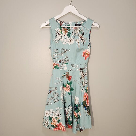 AceVog Women’s Floral Dress Sleeveless Tie Back Sundress - Size S - Picture 1 of 5